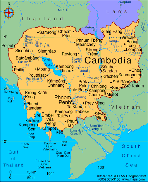 Phnum Penh Map
